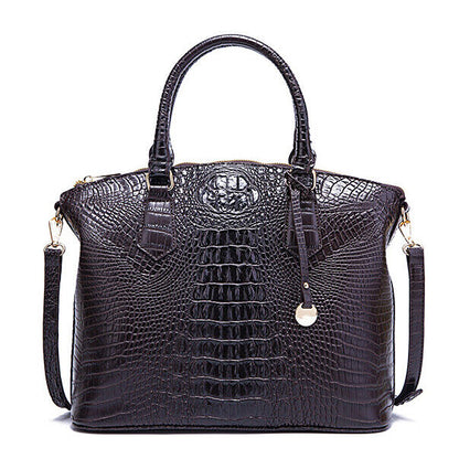 Women Patent Leather Crocodile Handbag Sling Satchel Tote Shoulder Bag Party Bag