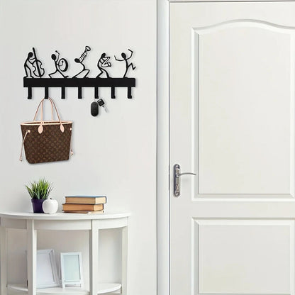 1pc Multi-Purpose Band Hook Great For Organizing Keys, Clothes, Use Wall-mounted