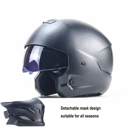 Open Face Full Face Helmet Motorcycle Helmet for Street Bike Cruiser Scooter DOT
