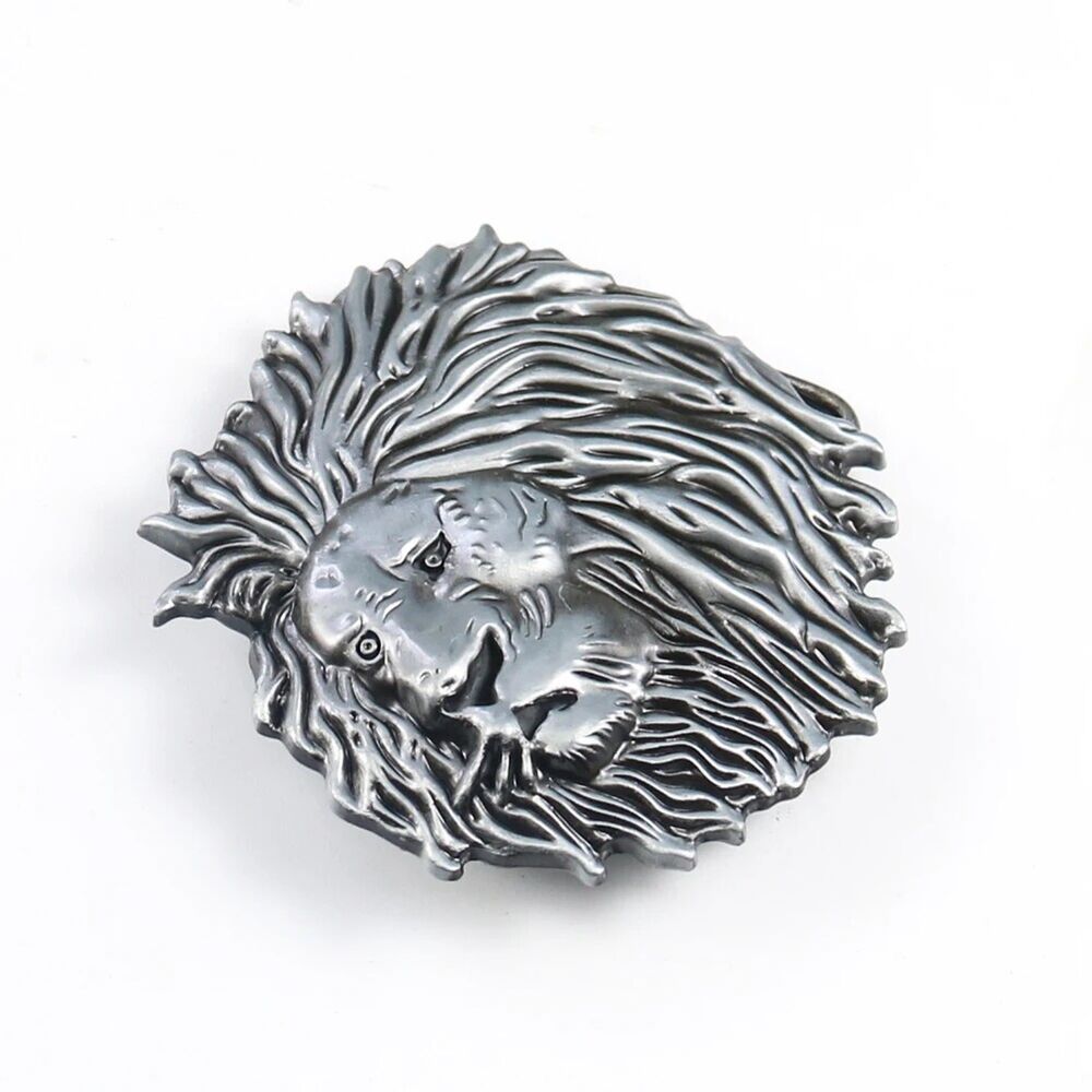 Men Belt Buckles 4cm Width Suitable Animal Lion Western Cowboy Jeans Accessories