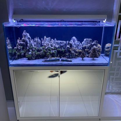 Aquarium Ornaments Titanic Wreckage Ship Cruises Fish Tank Decors Resin 38x6x9cm