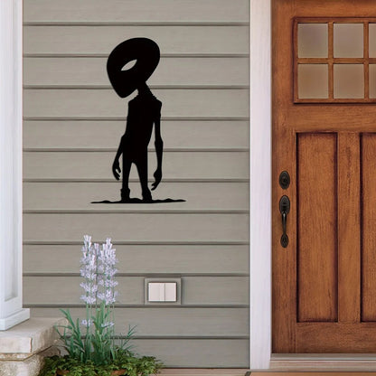 1pc Alien Theme Decor Wall Art Decorations, Indoor Livingroom Black Classic