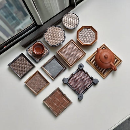 Straw Tea Mat|Coaster|Teacup Mat|Cup Pad|Tea Accessories