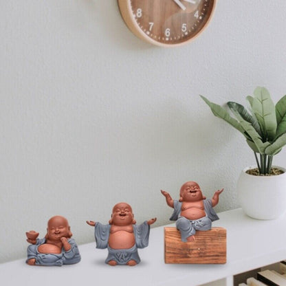 on sales yixing zisha purple clay tea pet Buddha for shelf wealth bring tea play