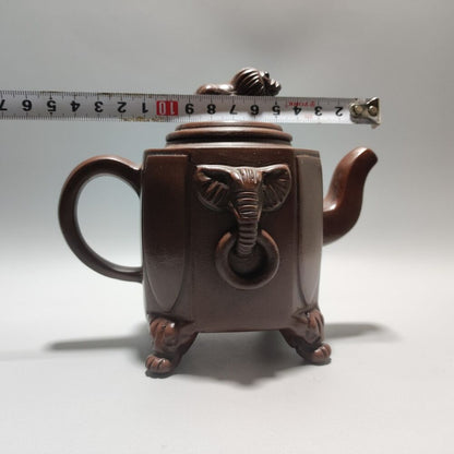 Chinese Yixing Purple Clay Teapot Tea Set Pot Zisha Ceramic Cute Decor Figurine