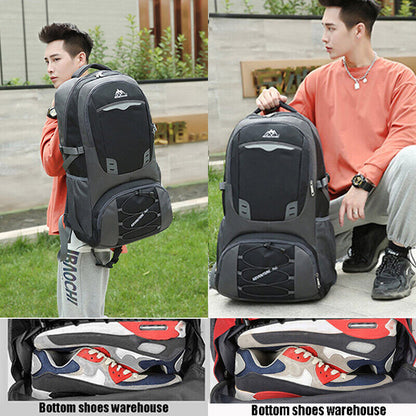 Men Backpack Travel Pack Sports Bag Mountaineering Hiking Camping Rucksack Male