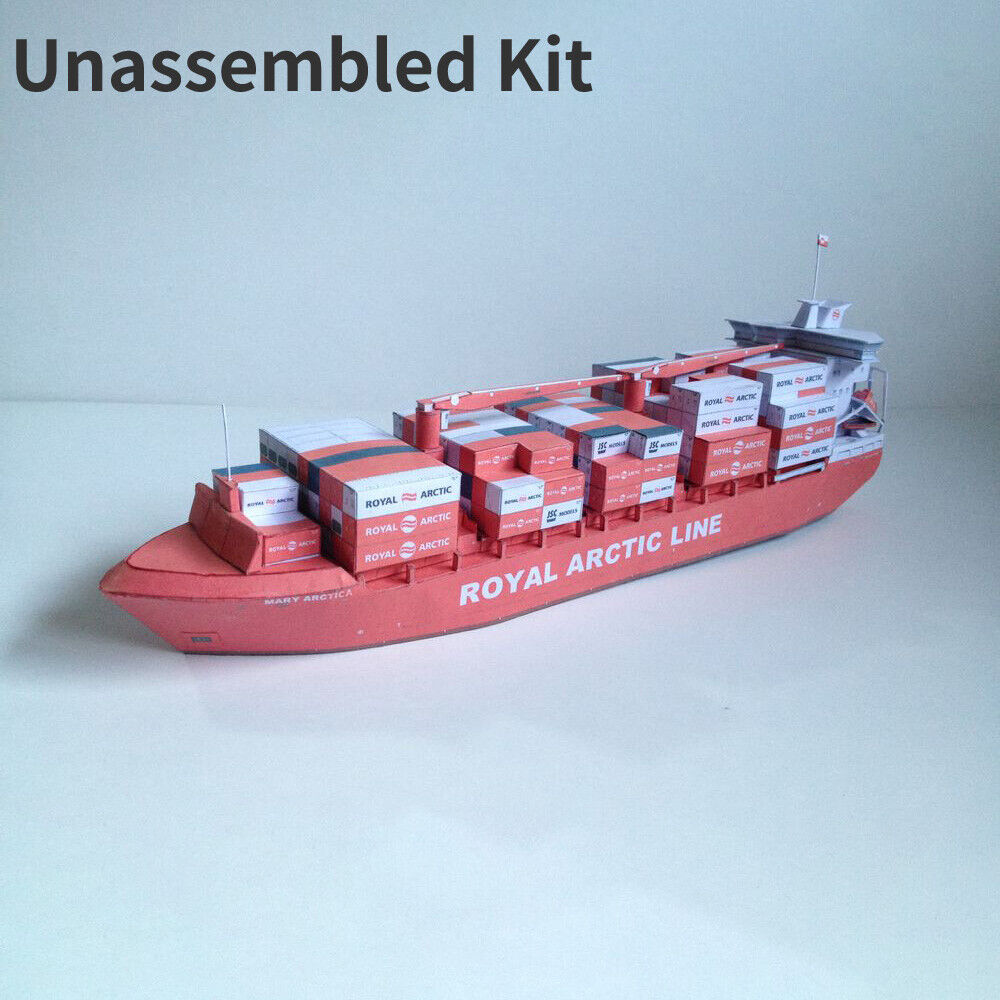 1:400 Danish Container Ship Mary Arctica Paper Ship Paper Model Unassembled Kit