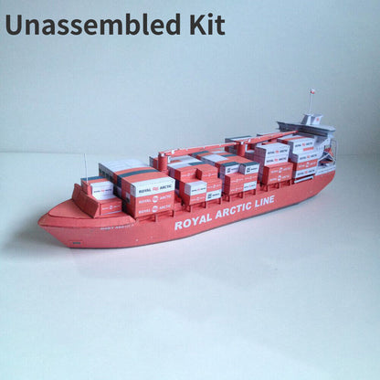 1:400 Danish Container Ship Mary Arctica Paper Ship Paper Model Unassembled Kit