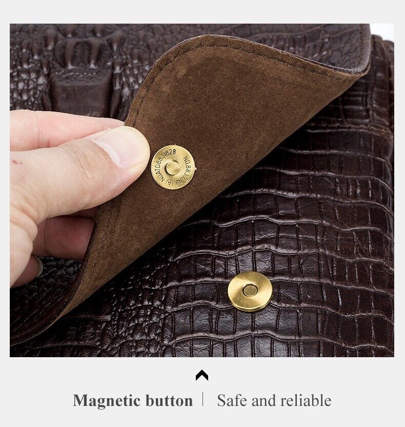 Real Leather Men's Bags, Desinger Crocodile Embossed Shoulder/Messenger bags