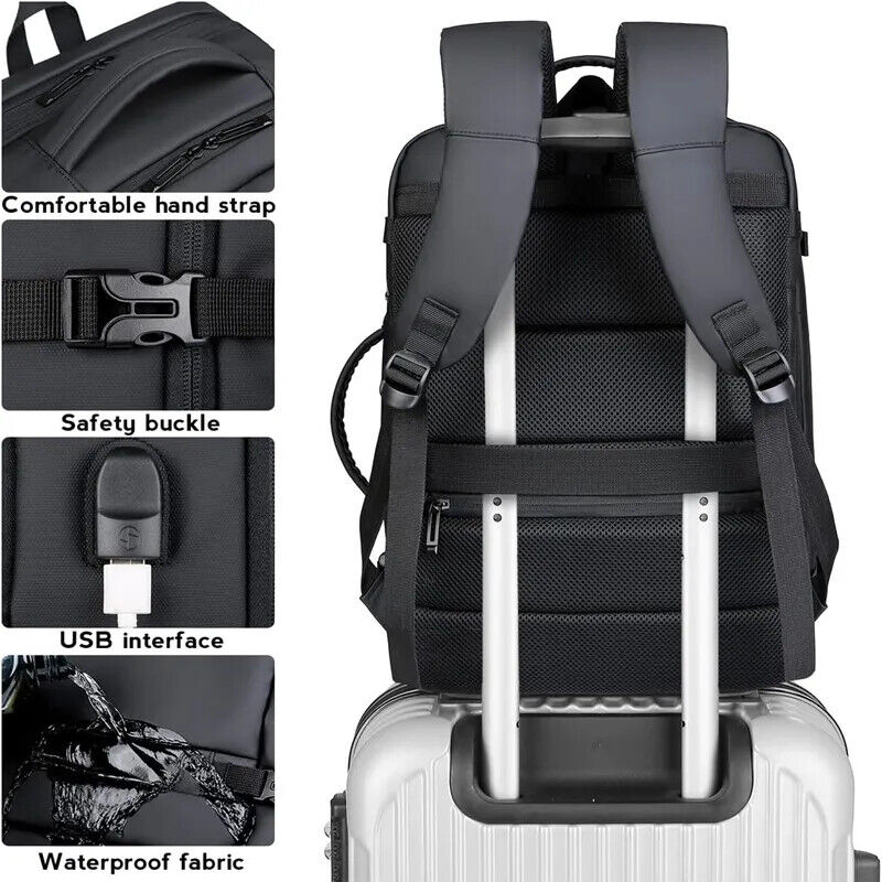 40LUSB Travel Backpack Bags Water Resistant Durable 17-inch Backpack Men