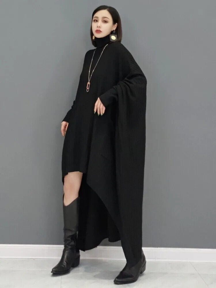 Long Sleeve Turtleneck Dress Wool Sweater Sweater Robe Dresses Women 2023