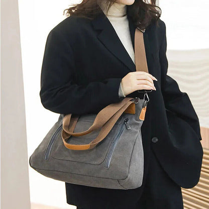 Women's Canvas Shoulder Bag Outdoor Shoulder Bag Women's Commuting Shoulder Bag