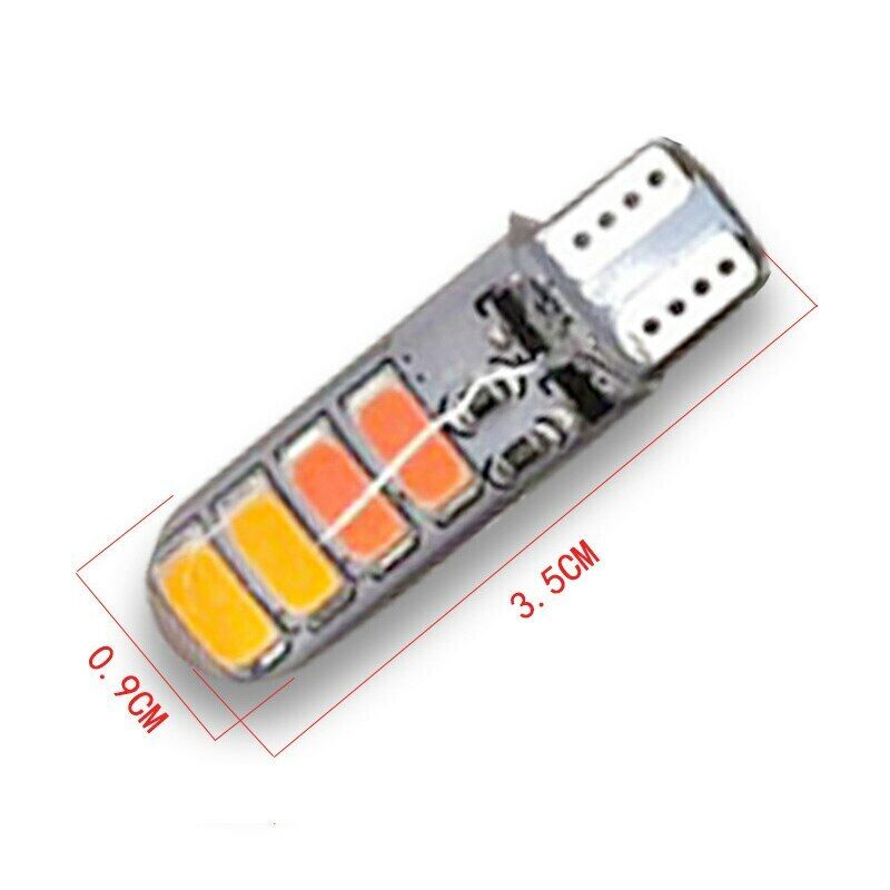 LED Car Clearance Light Strobe Flash Light Silicone Width Indicator Bulbs 2Pcs