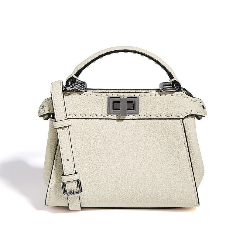 Cowhide Mini Tote Bags Women Handbags Hand Crossbody Shoulder Bag