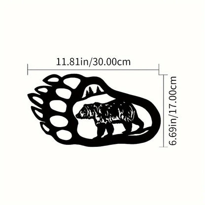 Bear Paw Wall Decoration Metal Wall Decor Modern Wall Decor Room Decor Sticker