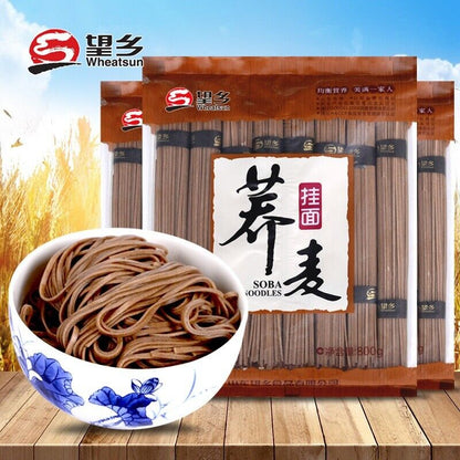 800g Triticale&Tartary Buckwheat Noodle Low Fat Sugar Salt Triticale Soba Noodle