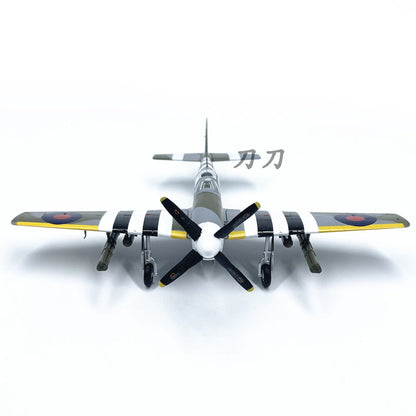 1:72 British Allied P-51b Mustang Attack Aircraft Model Display