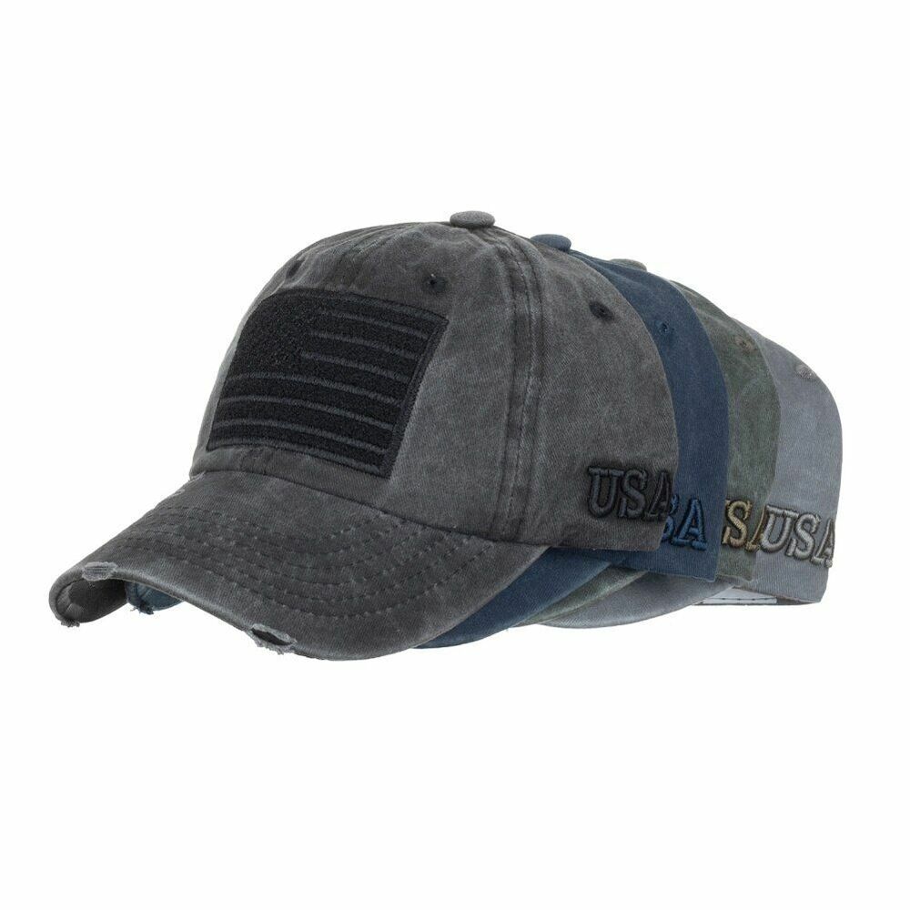 Cap Adjustable Snapback Hat Baseball Retro Flag Embroidery Baseball Headwear 1PC