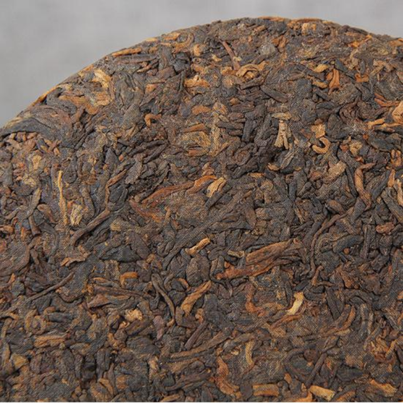 357g Menghai Qizi Ripe Puerh Tea Cake Yunnan Old Tree Pu-erh Tea Pu'er Black Tea