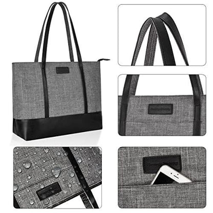 Laptop Tote Bag,Fits 15.6 Inch Laptop,Womens 15.6-inch, A-15.6 Inch-gray