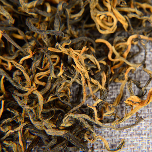 500g Yunnan Fengqing Dian Hong Tea One Bud Curved Strips Kung Fu Black Tea