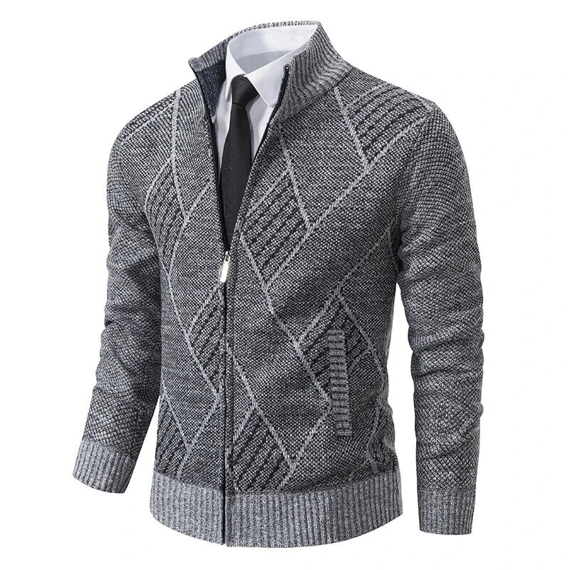 Winter Jackets Men Sweatercoat Knit Outerwear Mens Coat Jacket