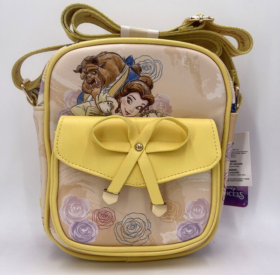 Disney Crossbody Bag 8.5" Lady Purse TV Movie Princess Beauty and the Beast