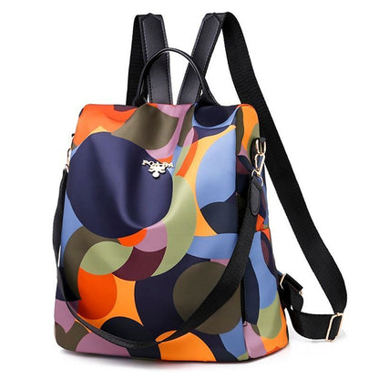 Anti-theft Backpack High Quality Waterproof Oxford Bag 20L Polyester Khaki Blue
