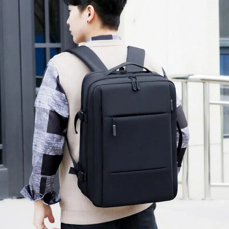 Classic Travel Backpack Men Business Backpack School USB Bag Laptop Backpack