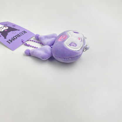 Sanrio Kuromi Cute Drawstring Plush Doll Bag Small Pendant Keychain