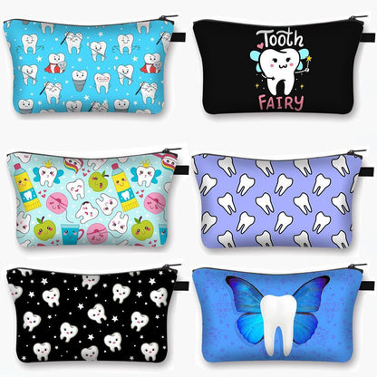 Cartoon Print Cosmetic Case Makeup Bag Organizer Travel Storage Purse 15*13*21CM