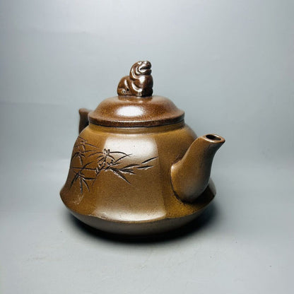 Chinese Yixing Purple Clay Teapot Tea Set Pot Zisha Ceramic Cute Decor Figurine