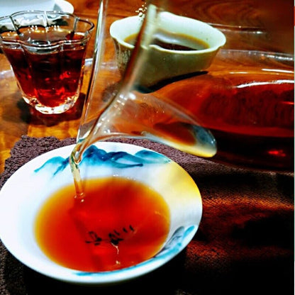 Menghai ripe tea Yunnan seven cakes tea Menghai Chen Yun ripe tea 357g/12.59oz