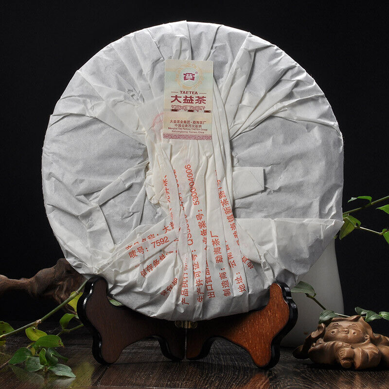 2011 Yunnan Menghai Dayi 7592 Chi Tse Beeng Ripe Puer Pu Er Tea 357g 101 Batch