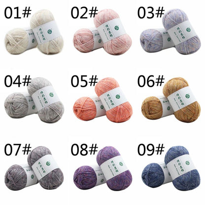 Hot Sale 100g Colourful Cotton Hand Skeins Soft Yarn Weave Crochet Knitting Yarn