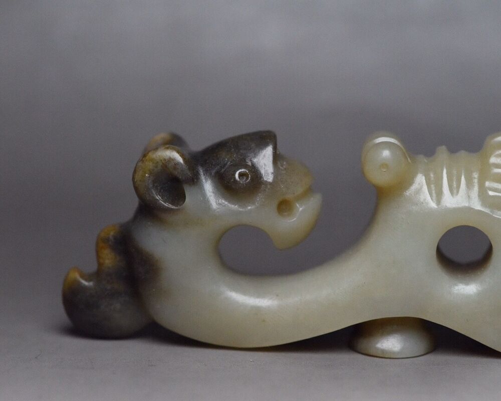 Chinese Natural Hetian Jade Hand Carving Exquisite Unique Statue Figurines Rare