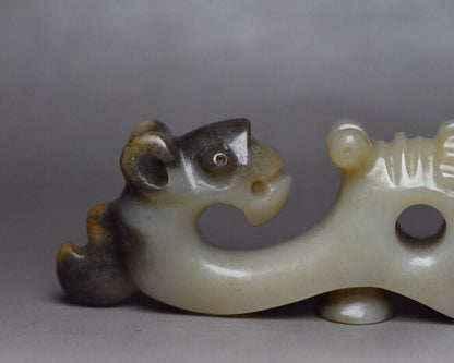Chinese Natural Hetian Jade Hand Carving Exquisite Unique Statue Figurines Rare