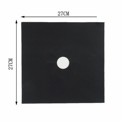 4Pcs/Lot Gas Stove Protector 27x27cm Burner Cleaning Pad Liner Cover Kitchen Mat