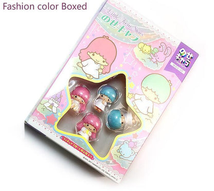 Little Twin Stars Figures Play Toy Doll Cake Toppers Set Collective Figurines