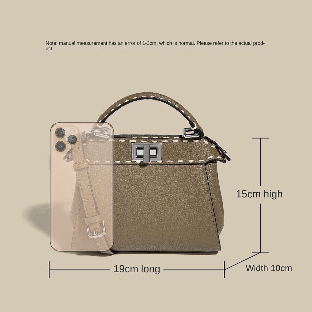 Cowhide Mini Tote Bags Women Handbags Hand Crossbody Shoulder Bag