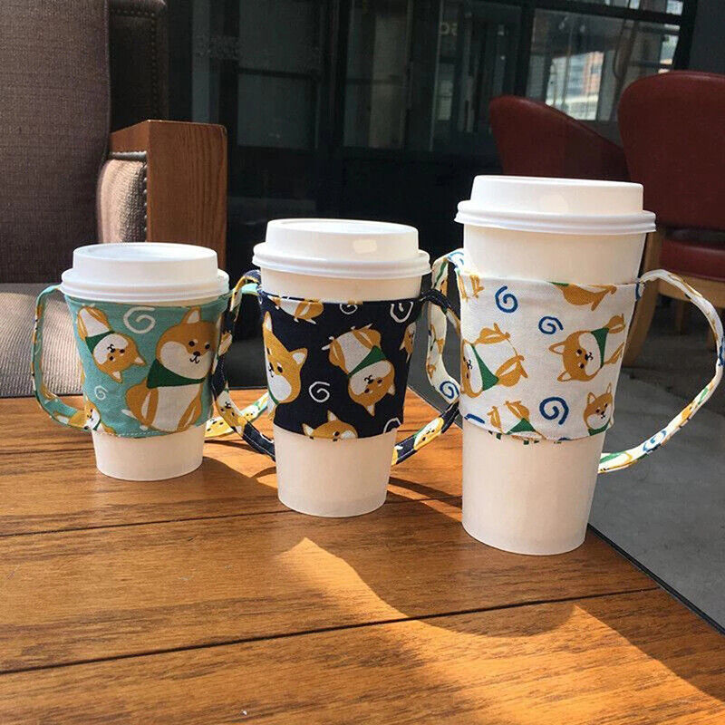 Handheld Cover Travel 1Pcs Scald Proof Coffee Cup Bag Water Bottle Case CarriSD