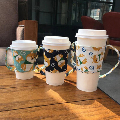 Handheld Cover Travel 1Pcs Scald Proof Coffee Cup Bag Water Bottle Case CarriSD