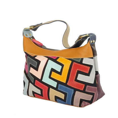 Genuine Leather Women's Multi-color (random) Handbag Satchel Tote Shoulder Bags
