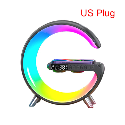 Multifunctional Wireless Charger Alarm Clock Speaker APP RGB Light Fast Charging