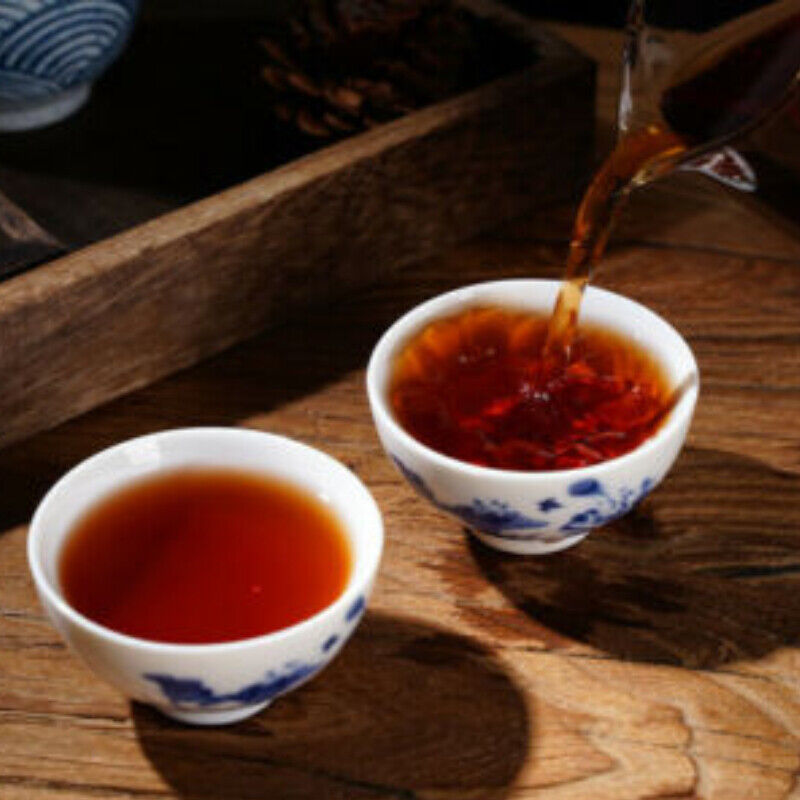 400g Lincang Yinhao YUNNAN CHITSU PINGCHA Tea Yuancha Ripe Puer Tea Royal Puerh