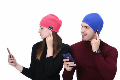 Bluetooth 5.0 Headset Hat Wireless Headphone Smart Beanie Warm Cap Music Speaker