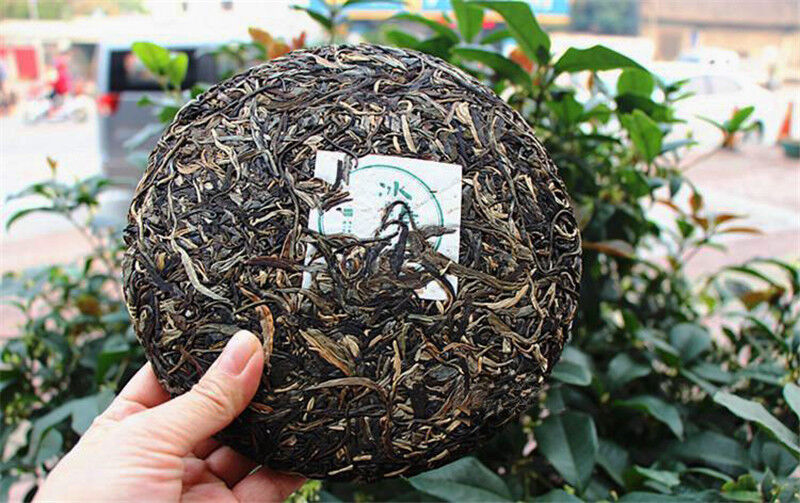 357g Premium Organic Yunnan Aged Tree Material Puer Tea Cake Bingdao Green Tea