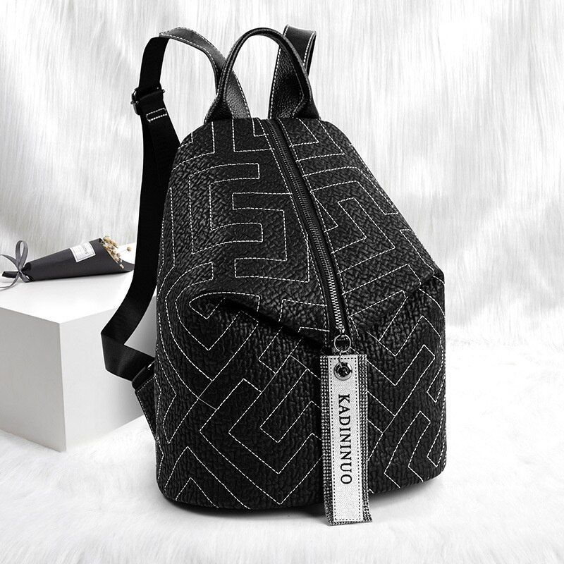 Leather Backpack Fashion All-match Backpacks Travel Large Capacity Dumpling Bag