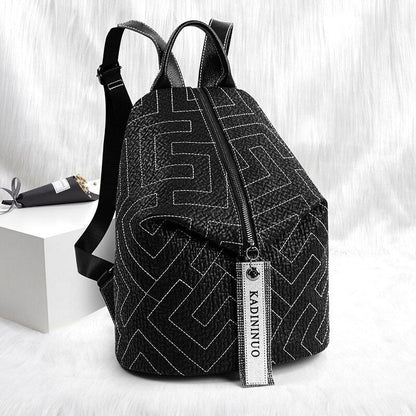 Leather Backpack Fashion All-match Backpacks Travel Large Capacity Dumpling Bag