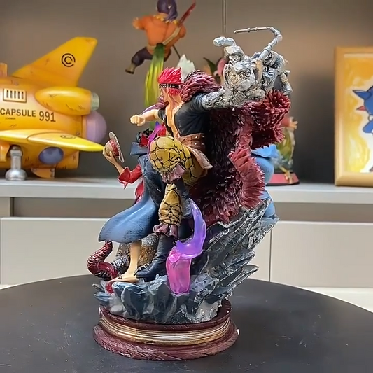 Anime One Piece Luffy Law Eustass PVC Action Figure Model Statue Collectible Toy